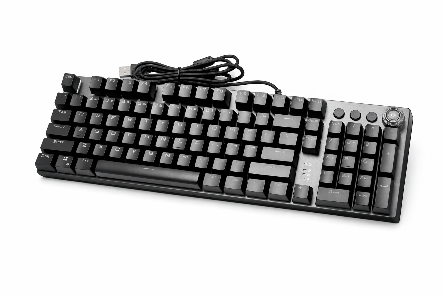 aula keyboard blue switch black