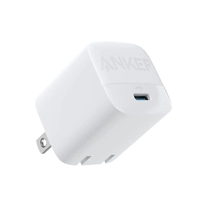 Anker شاحن 313 جان بفيشة قابلة للطي وقدرة 30 وات ودعم بي اي كيو 3.0 من انكر