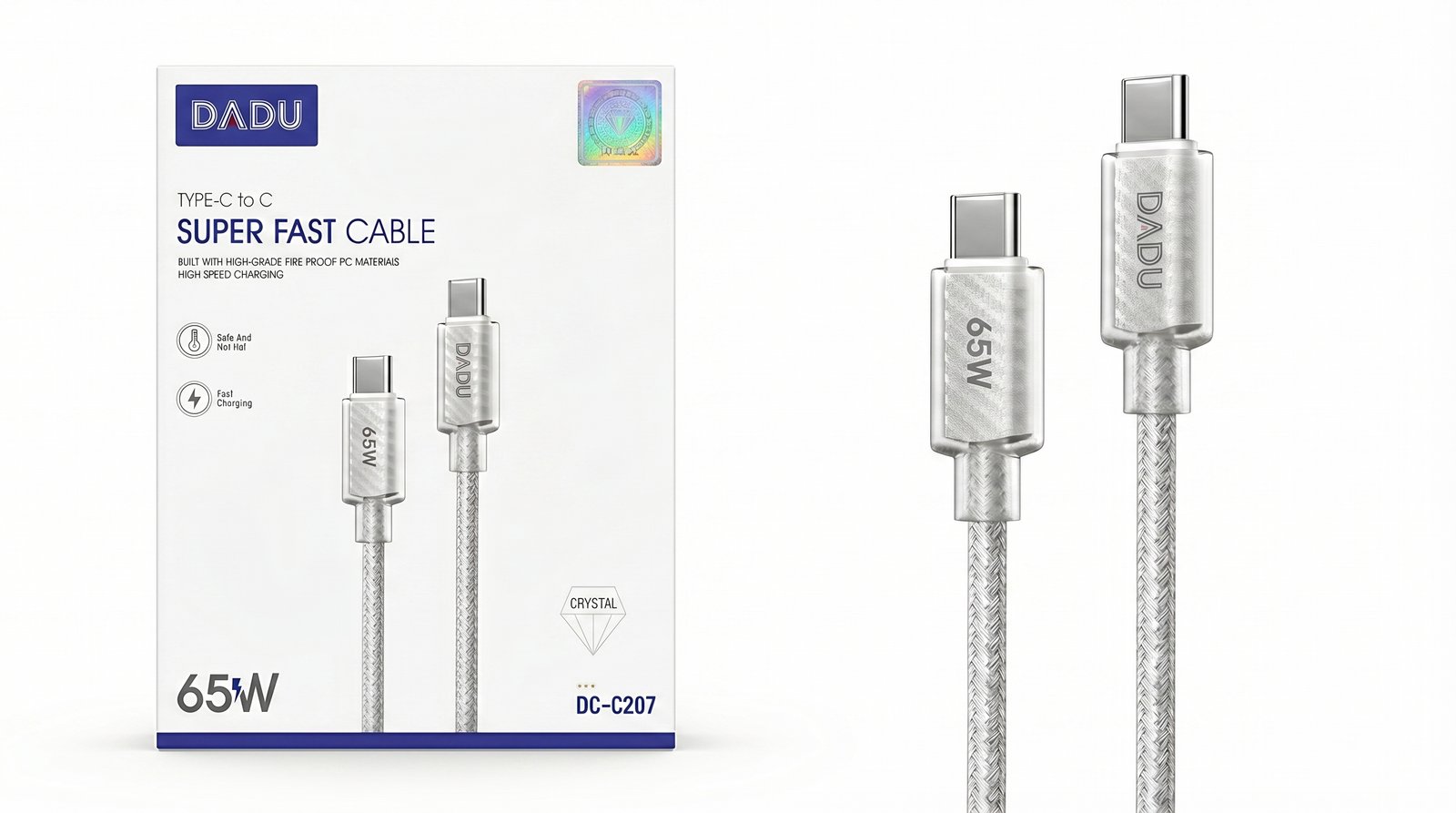 Dadu charger cable Type-C to Type-c DC-C207 -65W